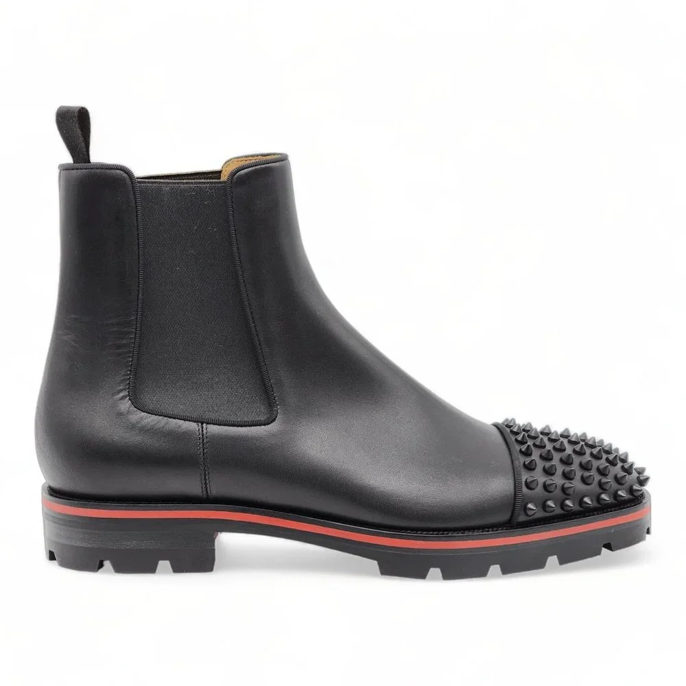 Christian Louboutin Melon Spikes Boots Calfskin 42.5 $1495 - Picture 3 of 9